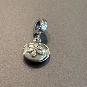 Pandora silver charm with open locket-type design